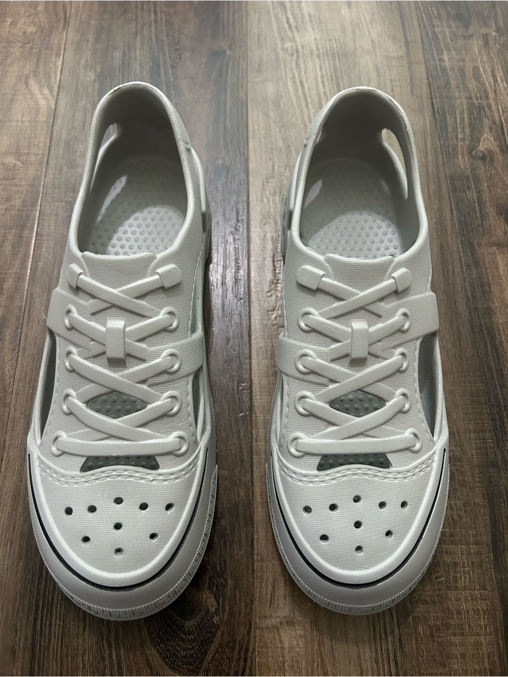 Watershoe lightweight swim or boat shoes rubber gray unisex men 8.5 womens 10